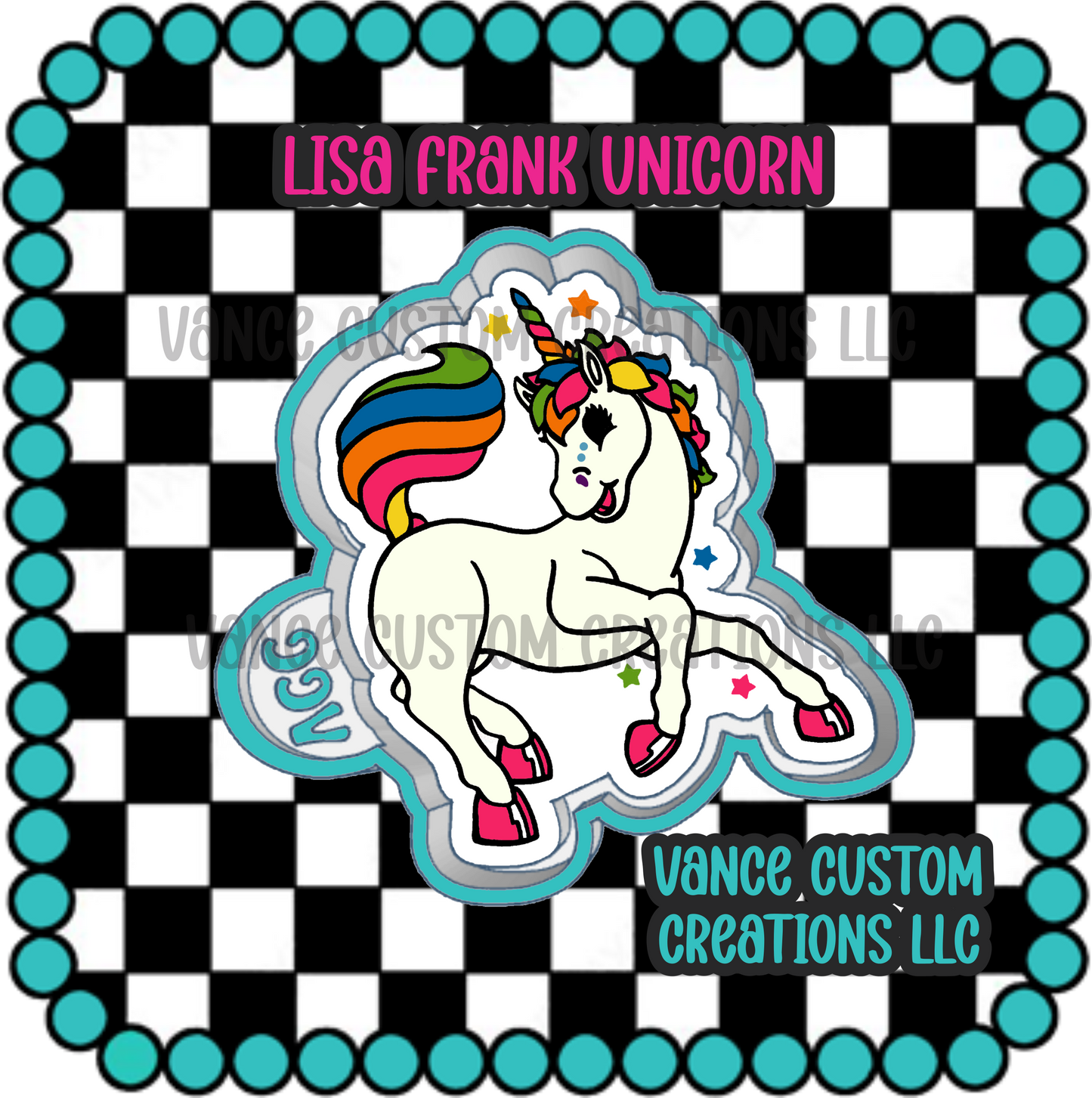 Unicorn Lisa Frank Freshie Mold