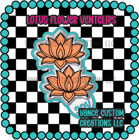 Lotus Flower Ventclips Freshie Mold