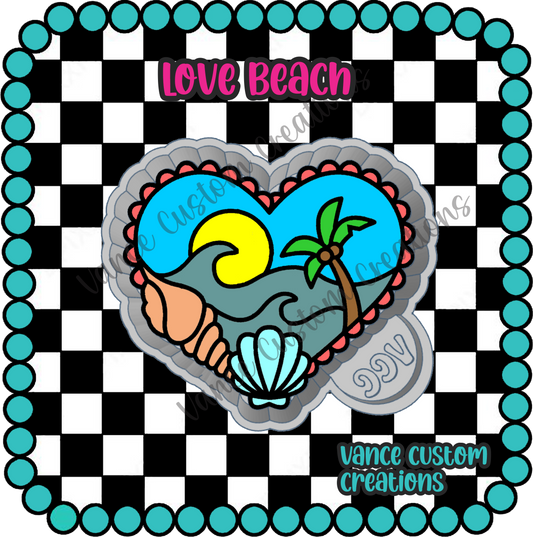 Love Beach Freshie Mold