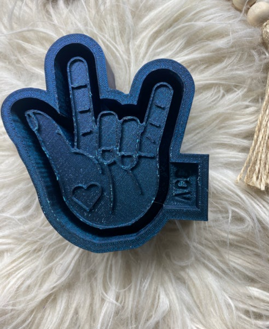 Love Sign Language Freshie Mold