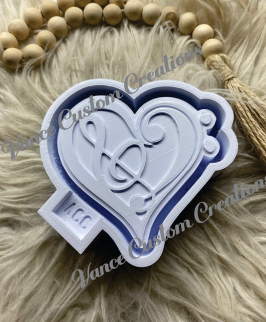 Love Treble Clef Freshie Mold