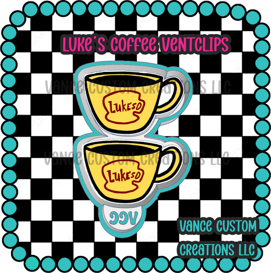 Luke's Coffeee Ventclip Freshie Mold