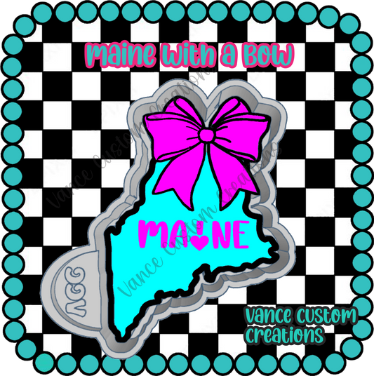 Maine with a Bow Freshie Mold