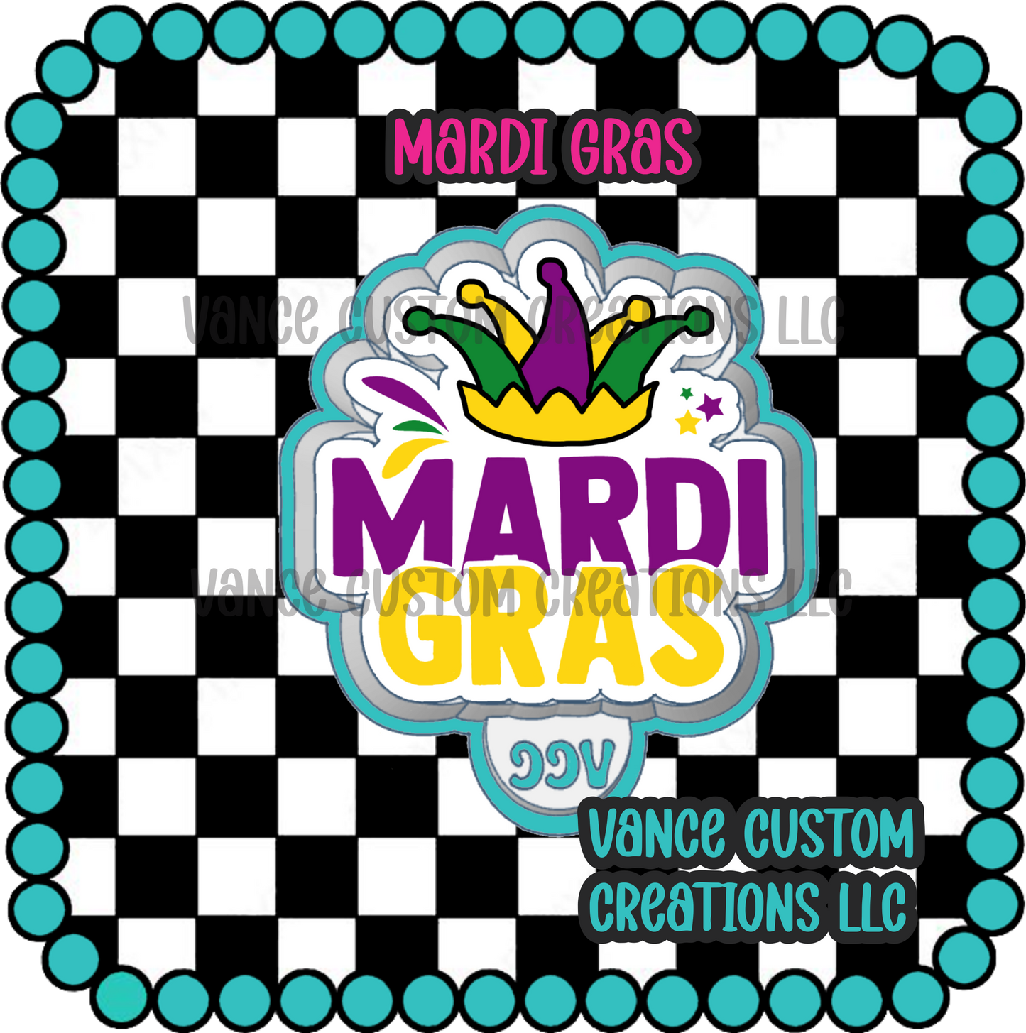 Mardi Gras Freshie Mold