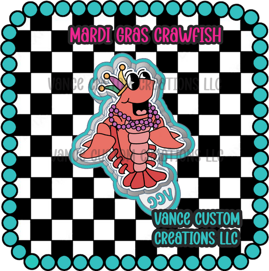 Mardi Gras Crawfish Freshie Mold