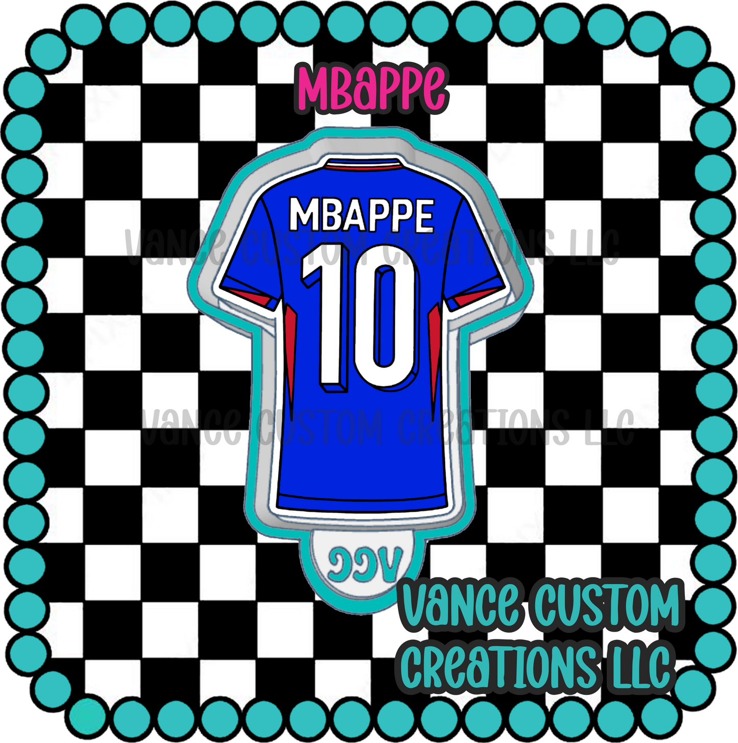 Mbappe Jersey Freshie Mold