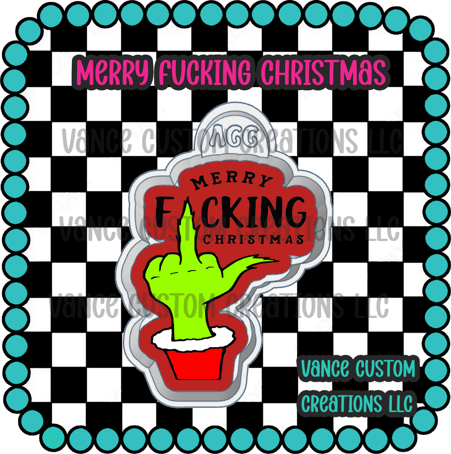 Merry Fucking Christmas Freshie Mold