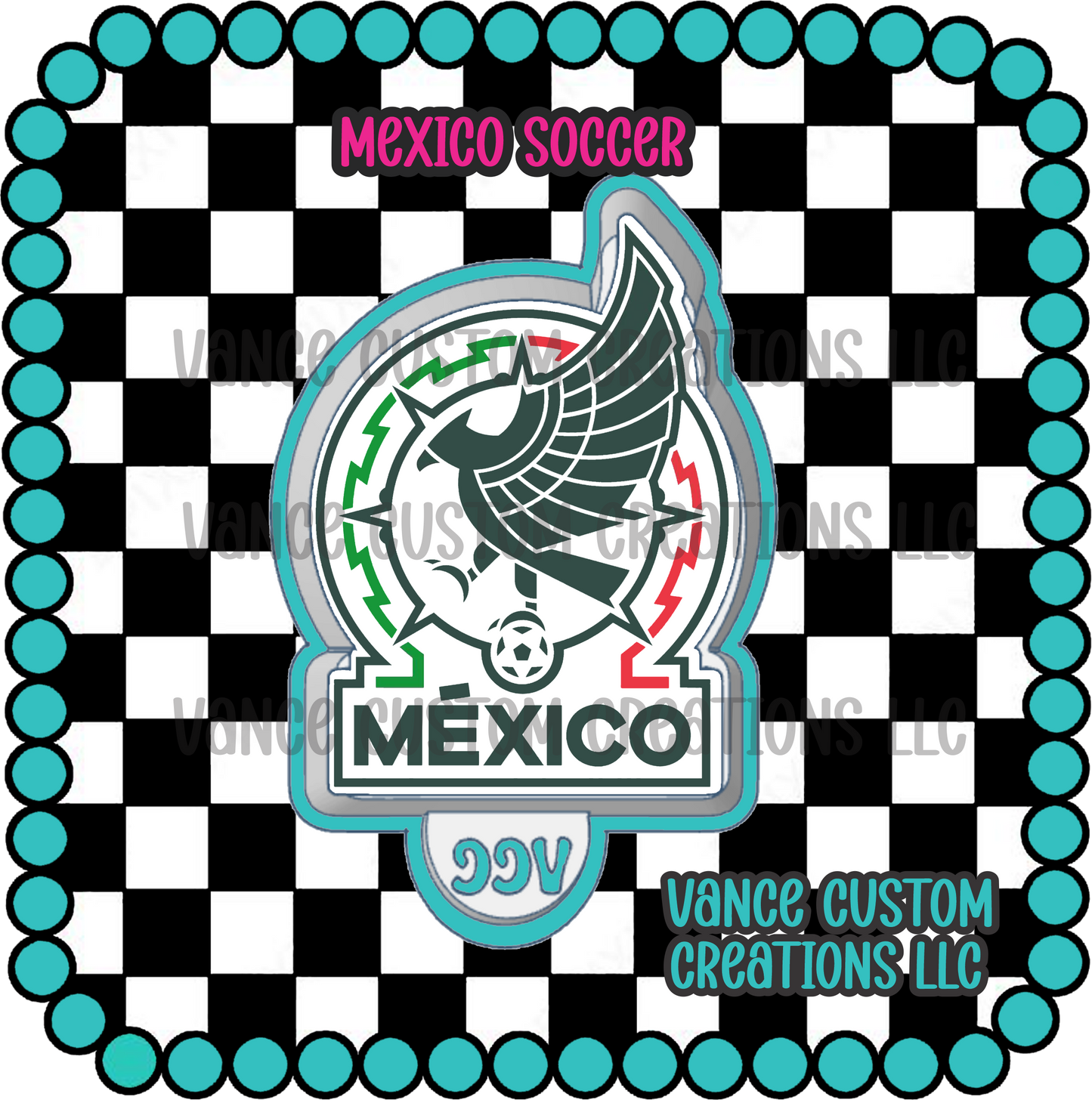 Mexico Soccer Freshie Mold