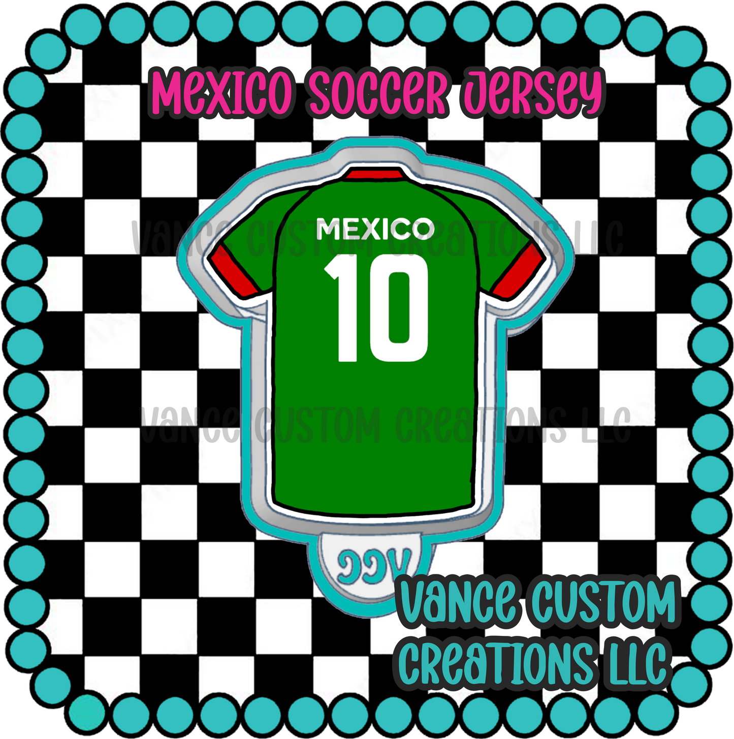 Mexico Soccer Jersey Freshie Mold