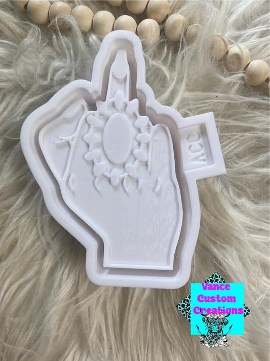 Middle Finger with Concho Freshie Mold