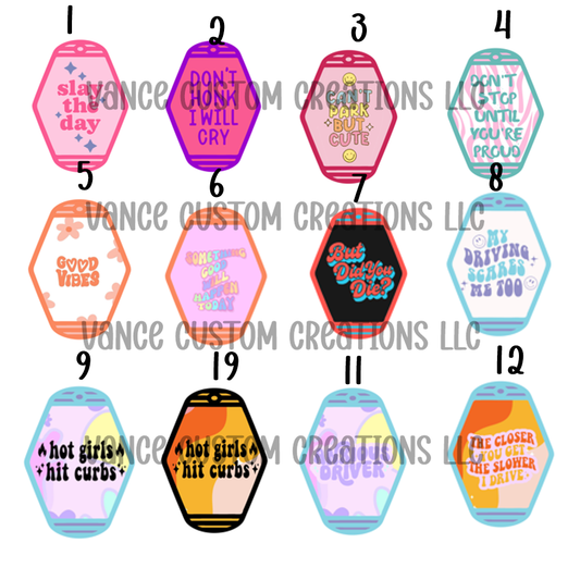Motel Keychain Cardstock