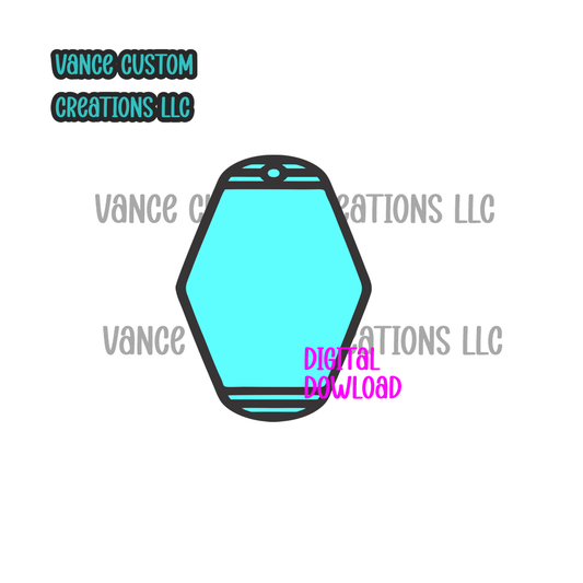 Motel Keychain Cardstock SVG