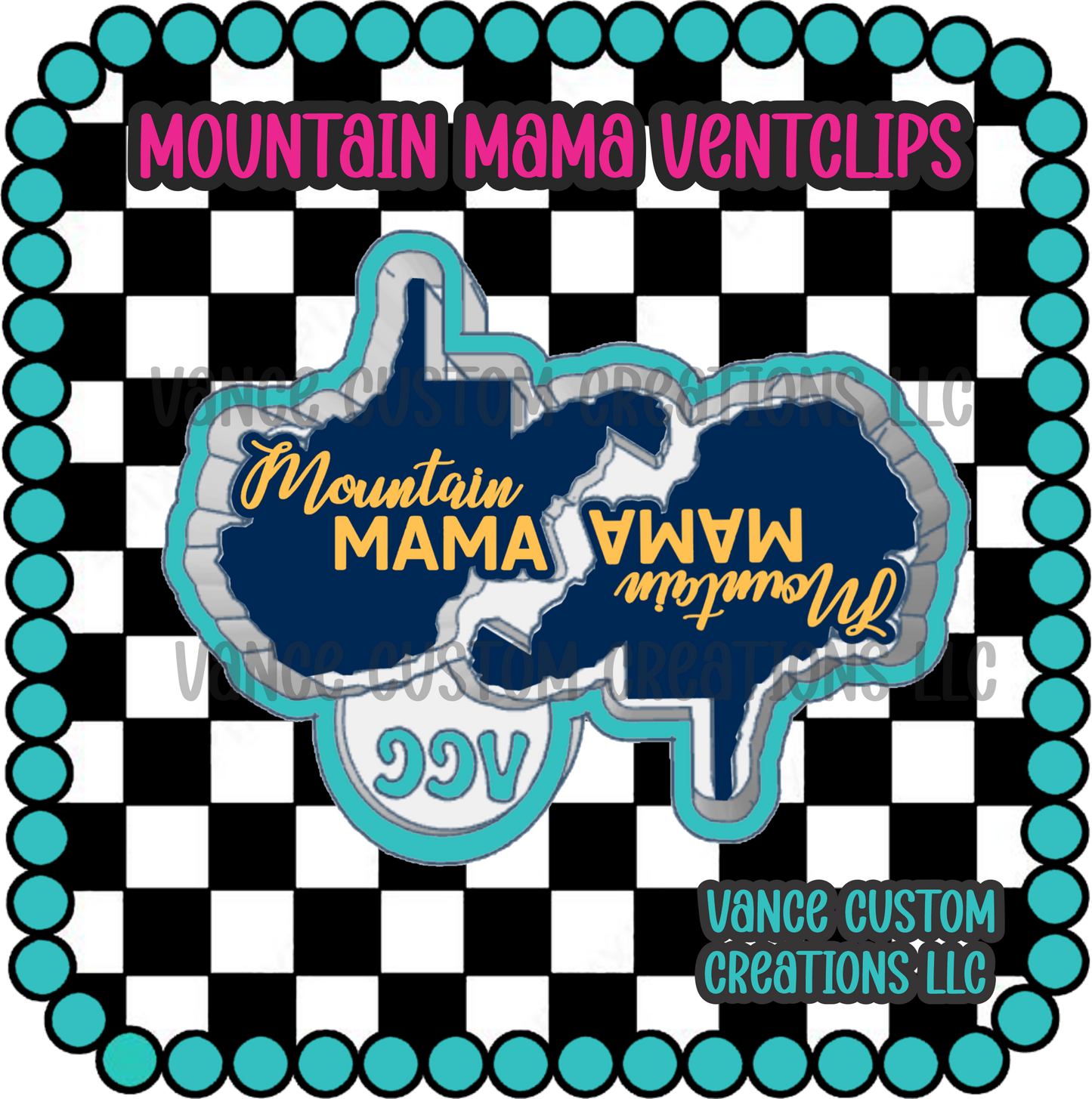 Mountain Mama Ventclip Freshie Mold