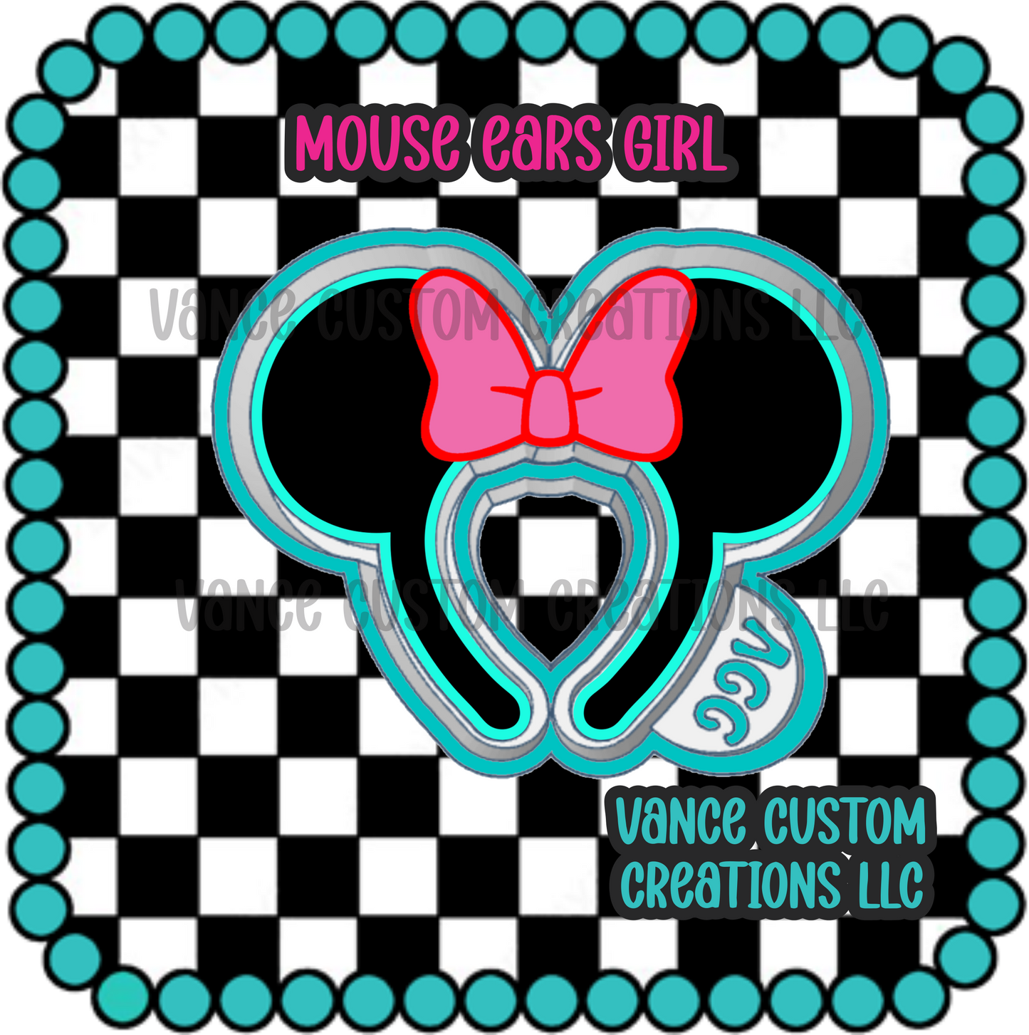Mouse Ears Girl Freshie Mold