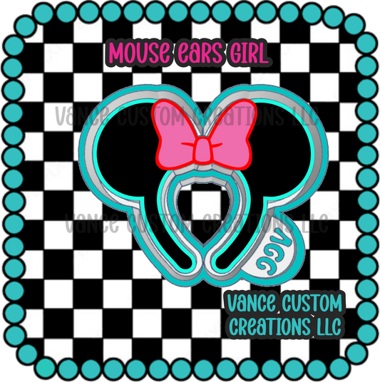 Mouse Ears Girl Freshie Mold