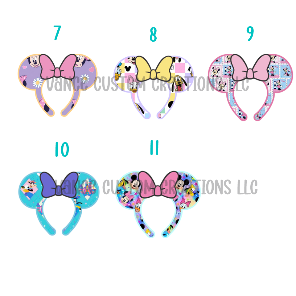 Mouse Ears Girl Freshie Mold Cardstock