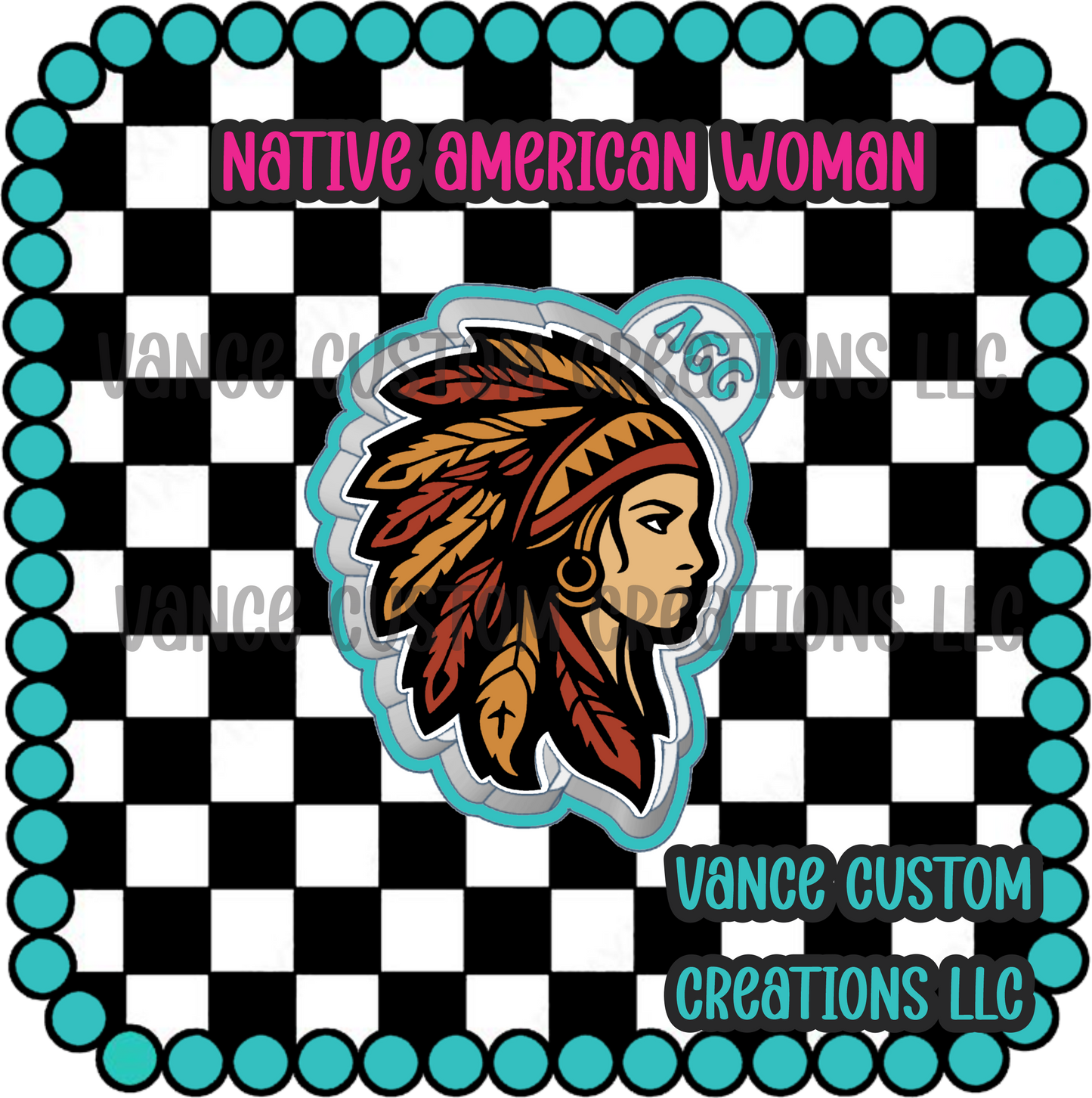 Native American Woman Freshie Mold