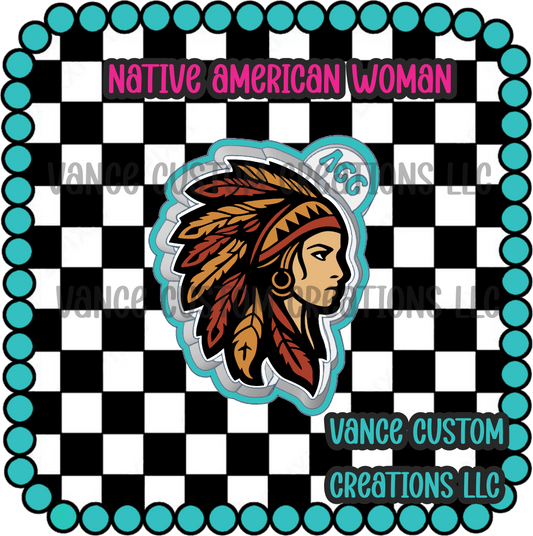Native American Woman Freshie Mold