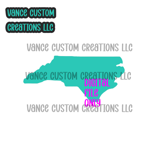 North Carolina Cardstock SVG
