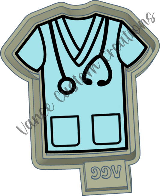 Nurse Top Freshie Mold
