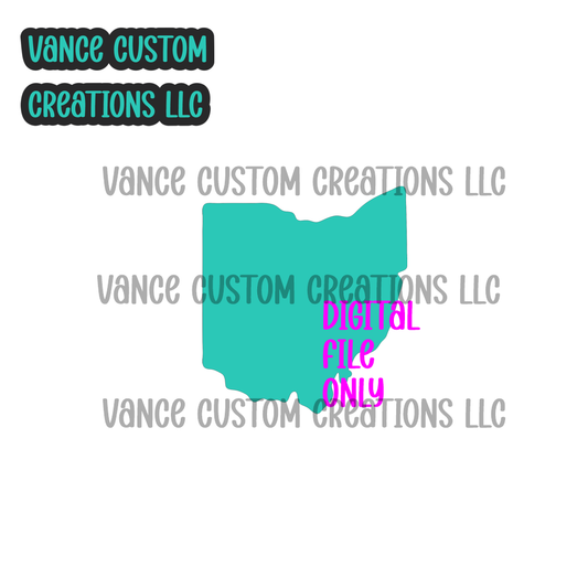 Ohio Cardstock SVG