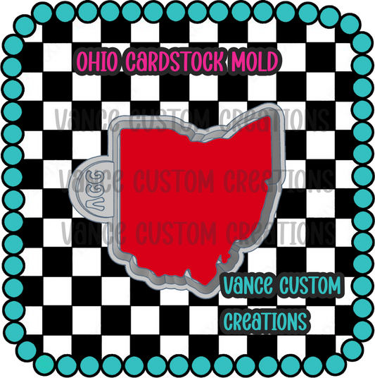 Ohio Cardstock Freshie Mold