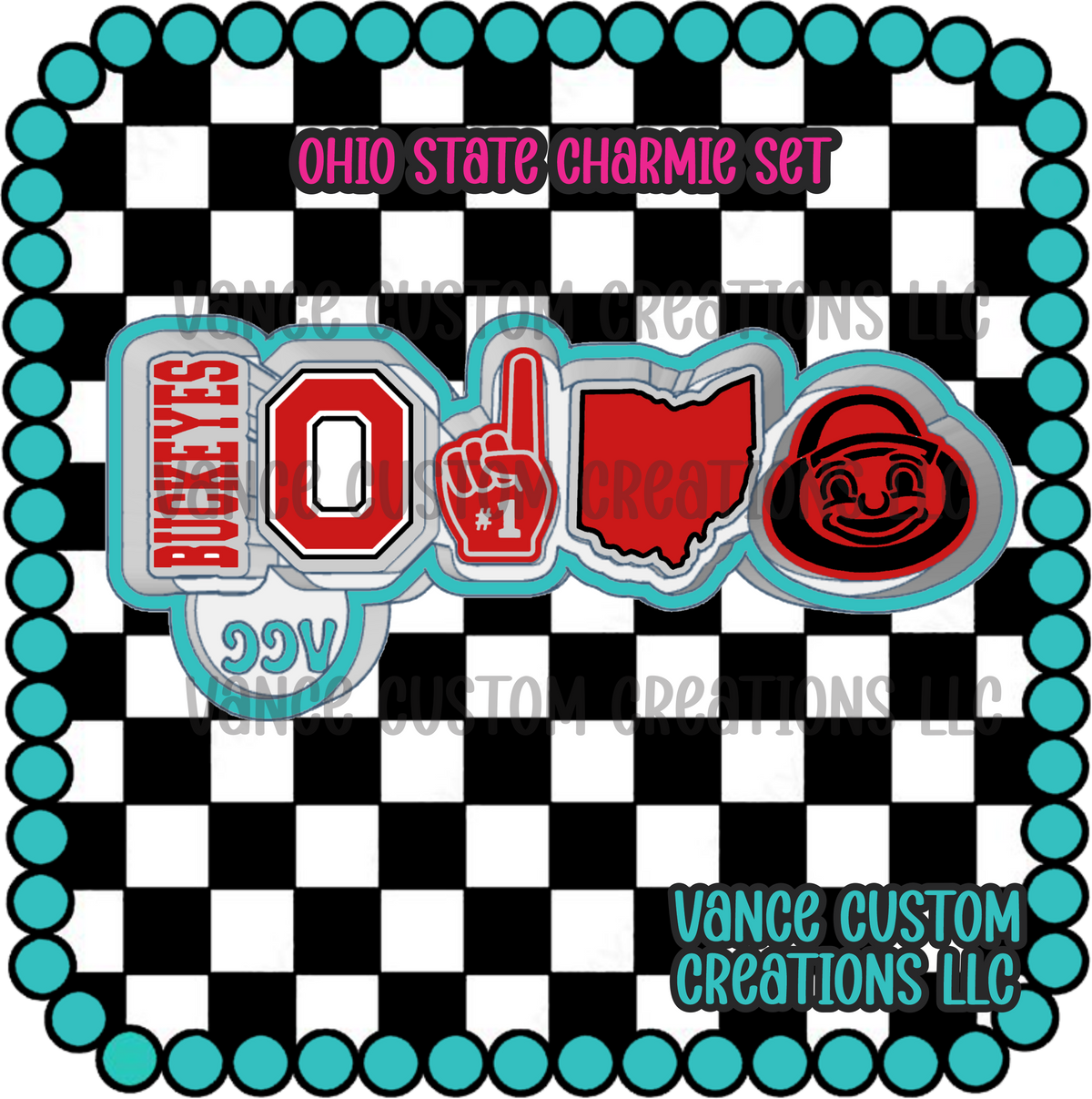 Ohio State Charmie Mold Set