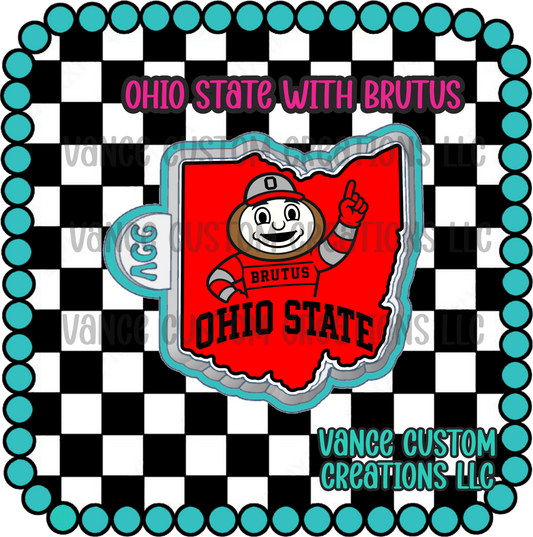 Ohio State with Brutus Freshie Mold
