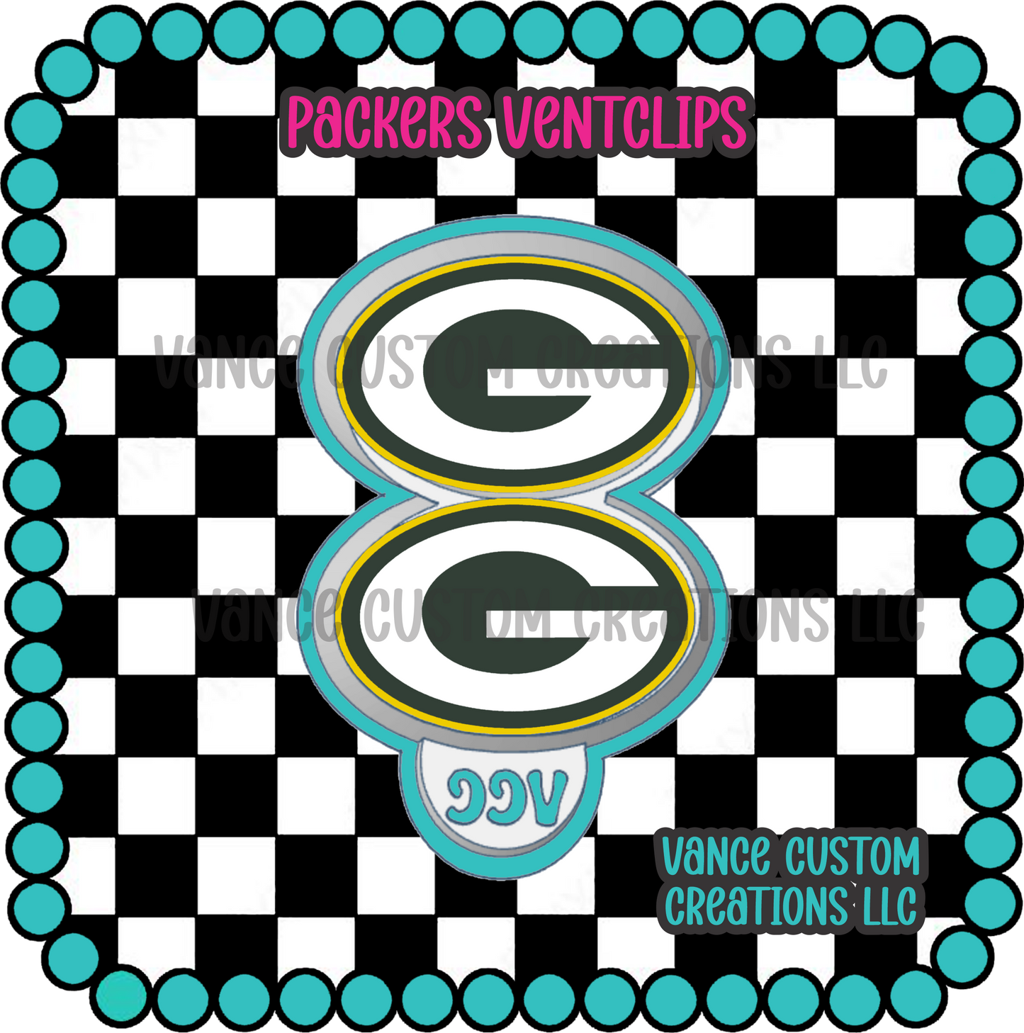 Packers Ventclips Freshie Mold