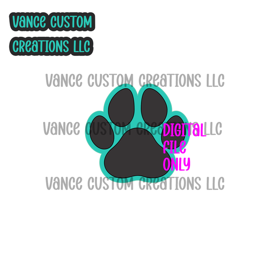 Paw Print Cardstock SVG