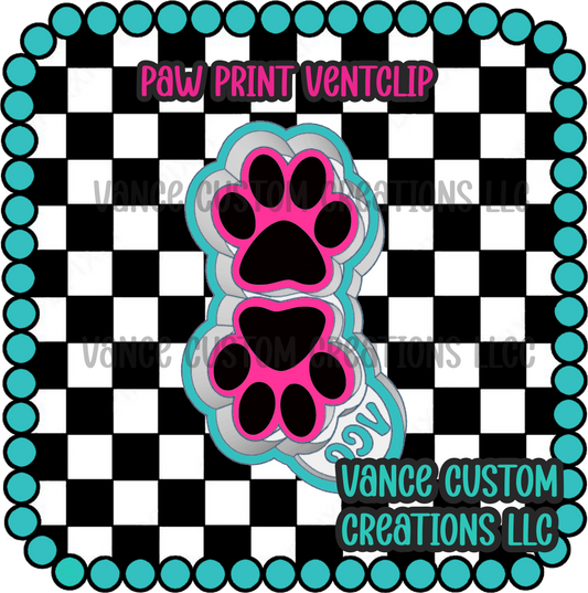 Paw Print Ventclips