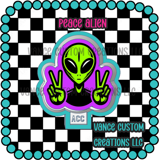 Peace Alien Freshie Mold
