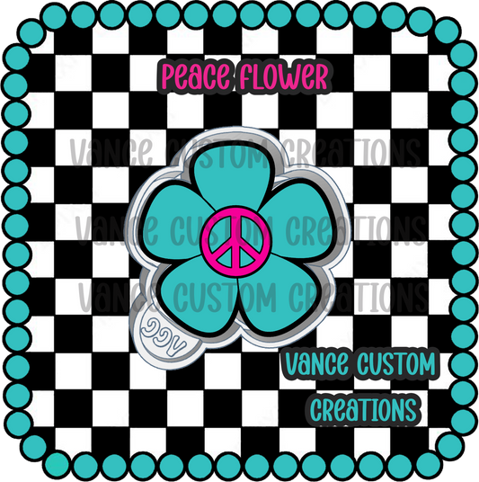 Peace Flower Freshie Mold