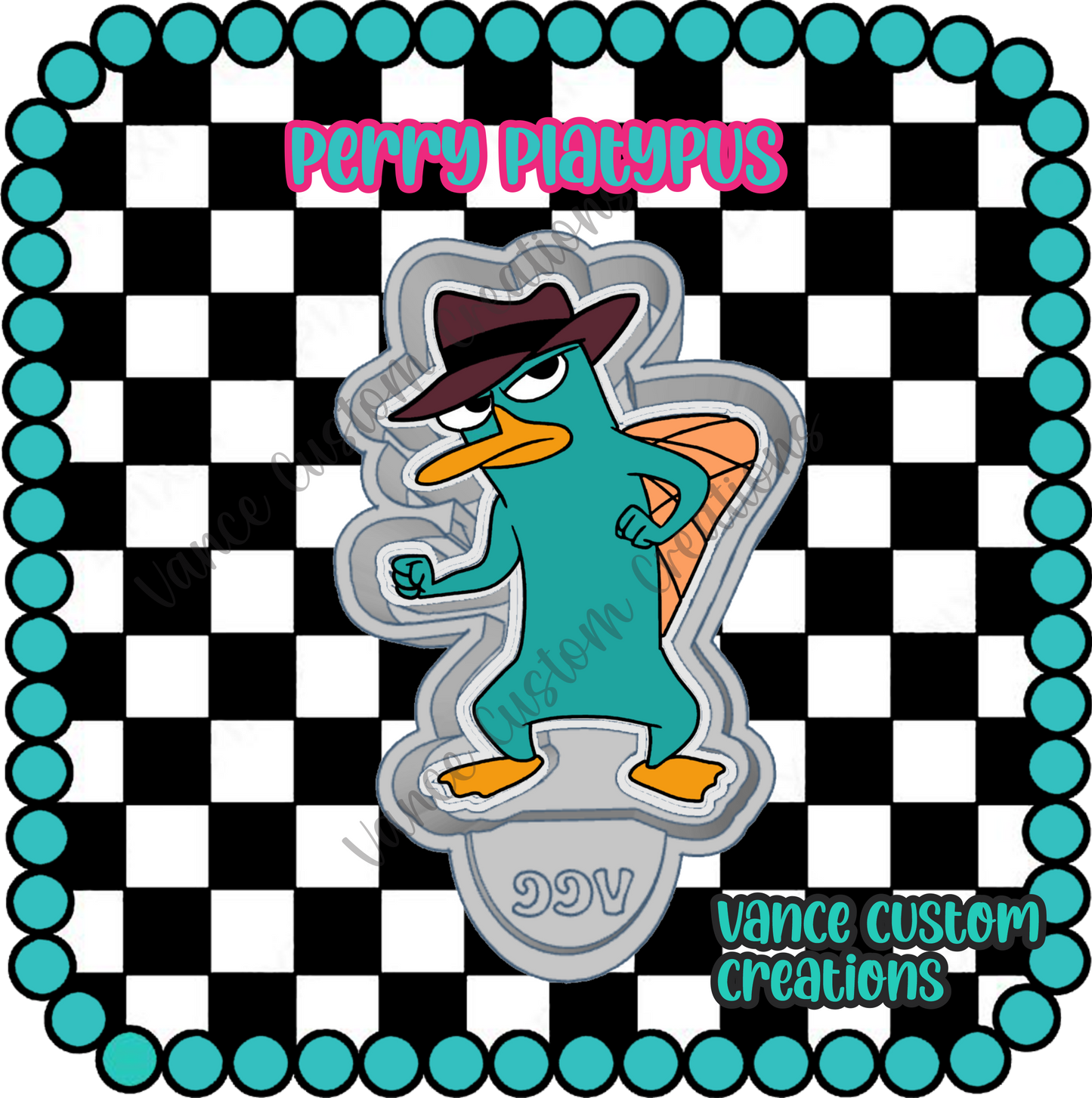 Perry Platypus Freshie Mold