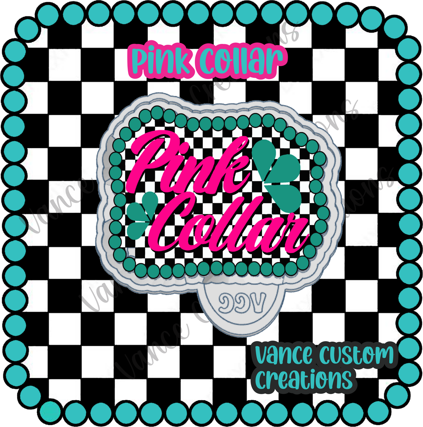 Pink Collar Freshie Mold
