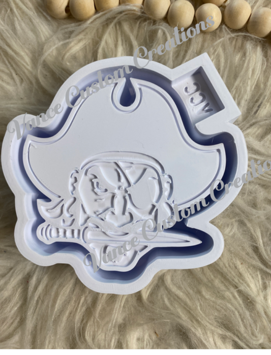 Pirate Mascot Freshie Mold