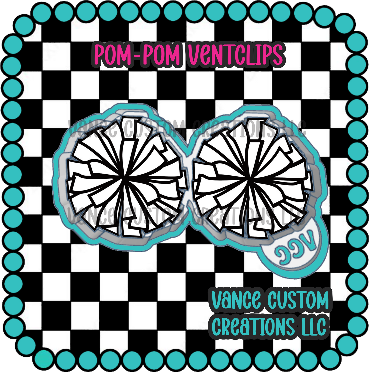Pom-Pom Ventclip Freshie Mold