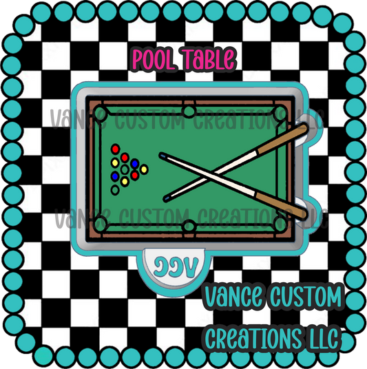 Pool Table Freshie Mold