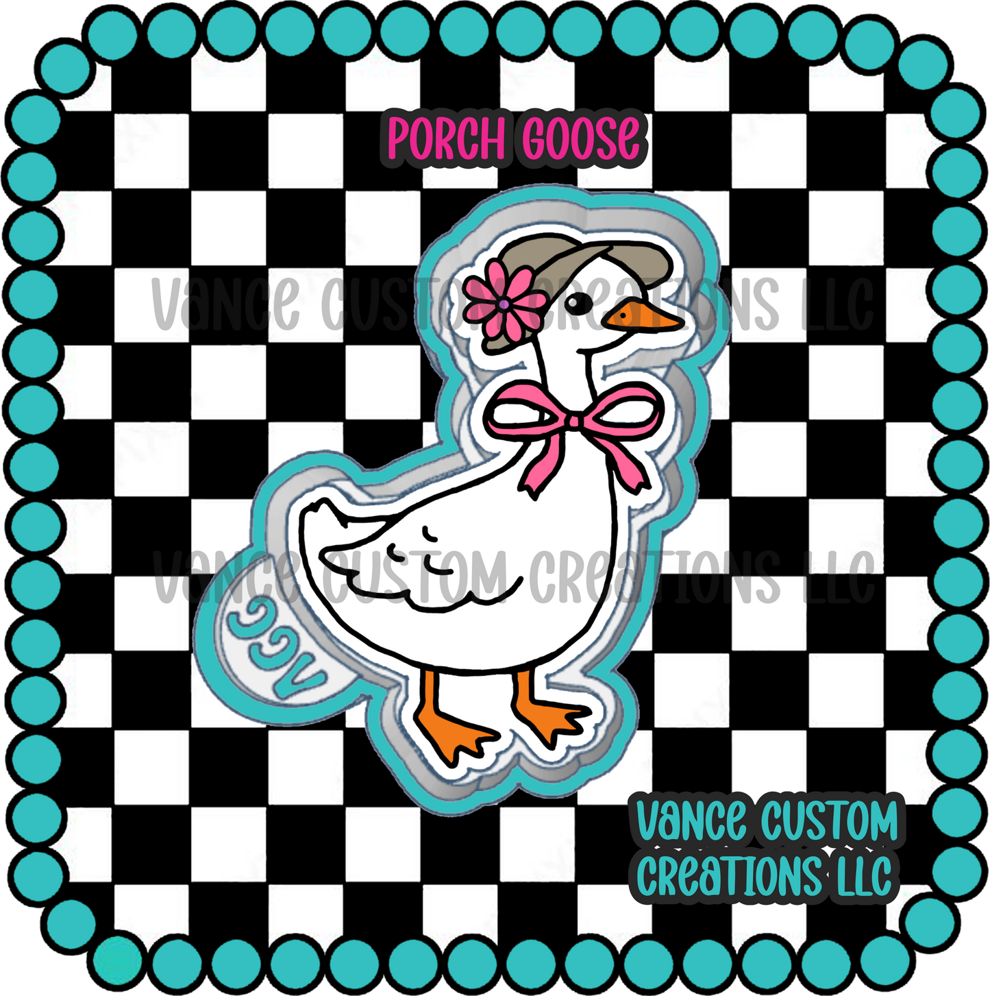 Porch Goose Freshie Mold
