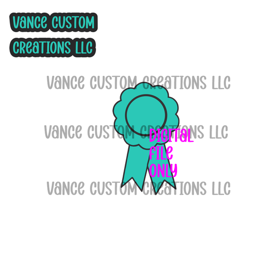 Prize Ribbon Cardstock SVG