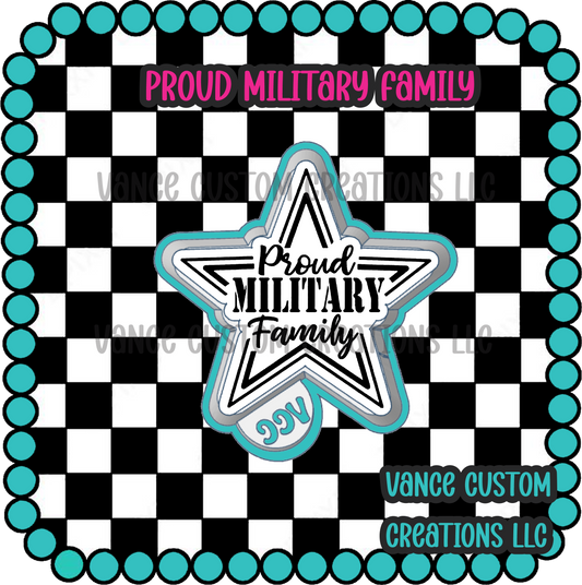 Proud Military Family Freshie Mold