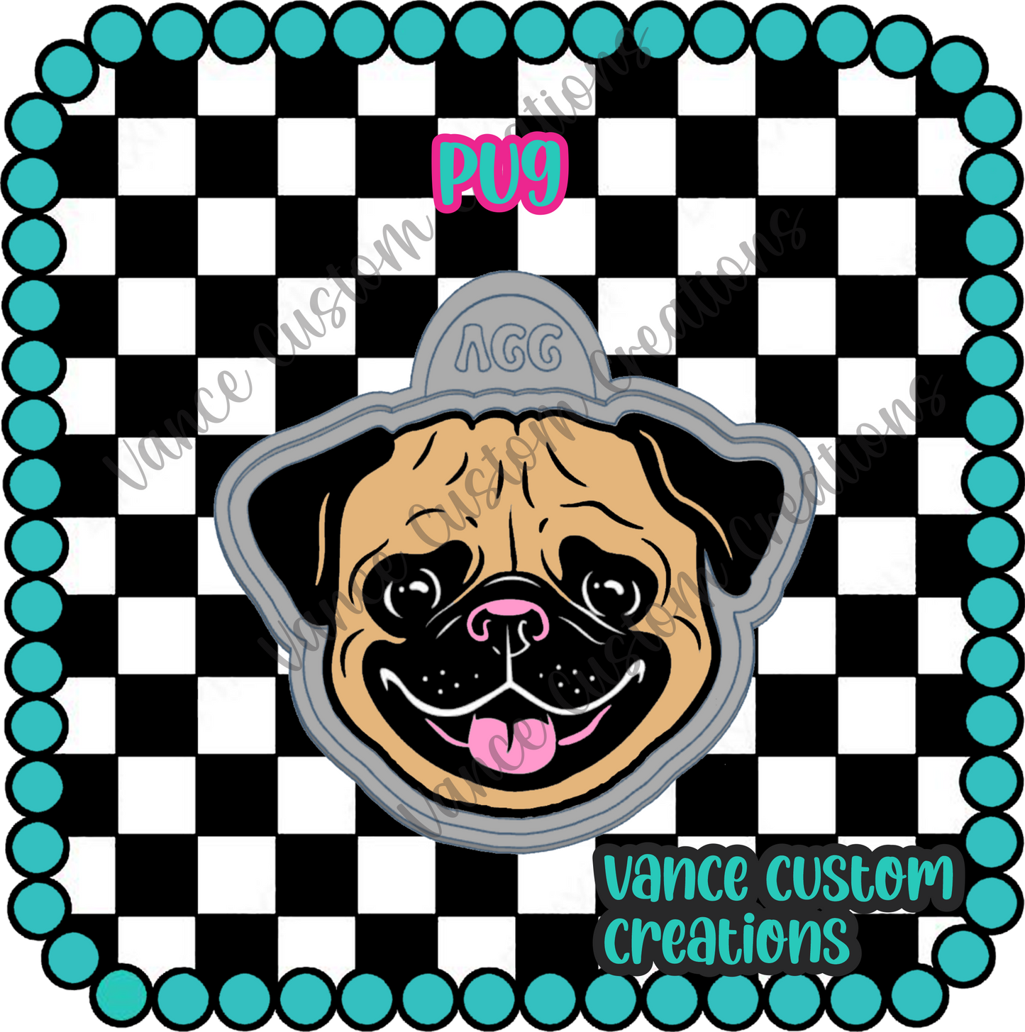 Pug Freshie Mold