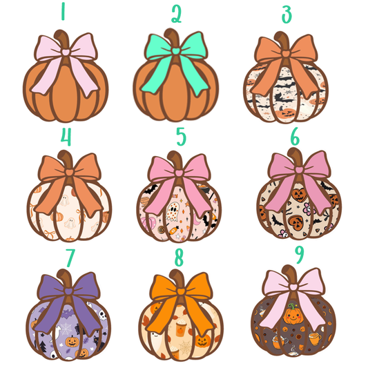Pumpkin with Bow Cardstock