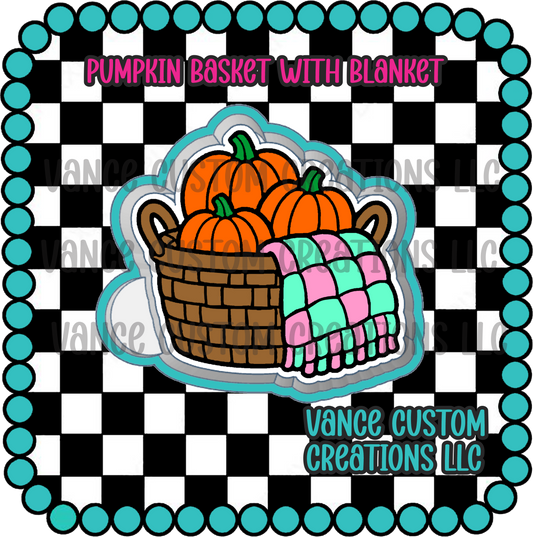 Pumpkin Basket with Blanket Freshie Mold