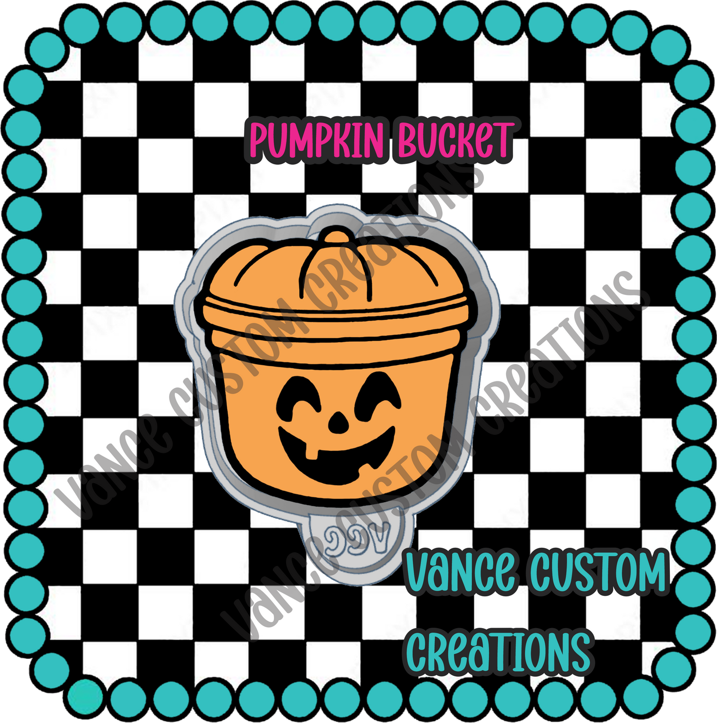 Pumpkin Bucket Freshie Mold