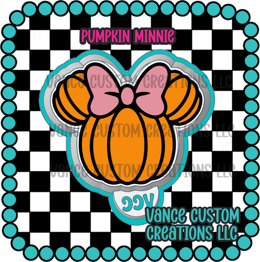Pumpkin Minnie Freshie Mold