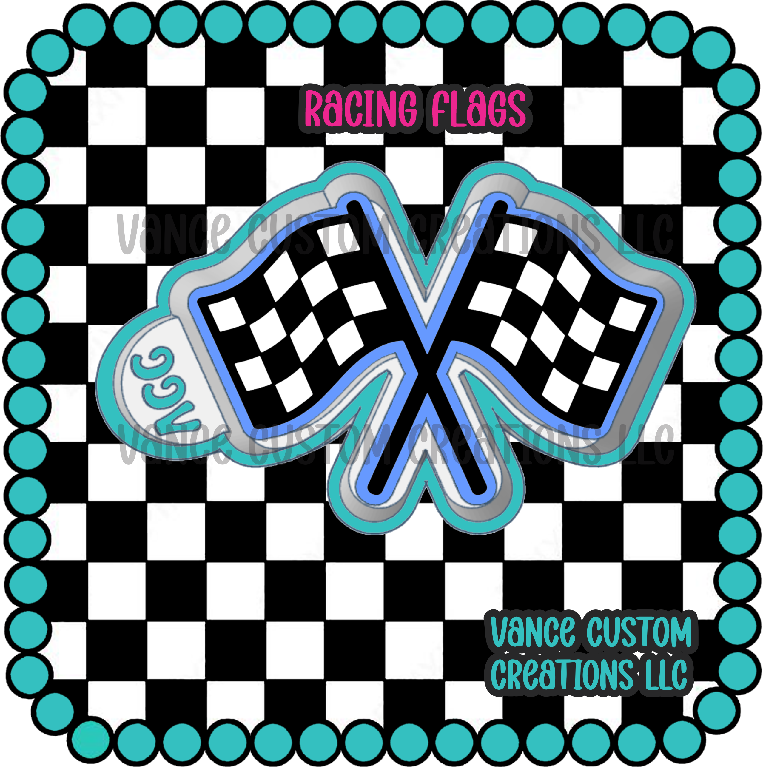 Copy Racing Flags Racing Flags Freshie Mold – Vance Custom Creations
