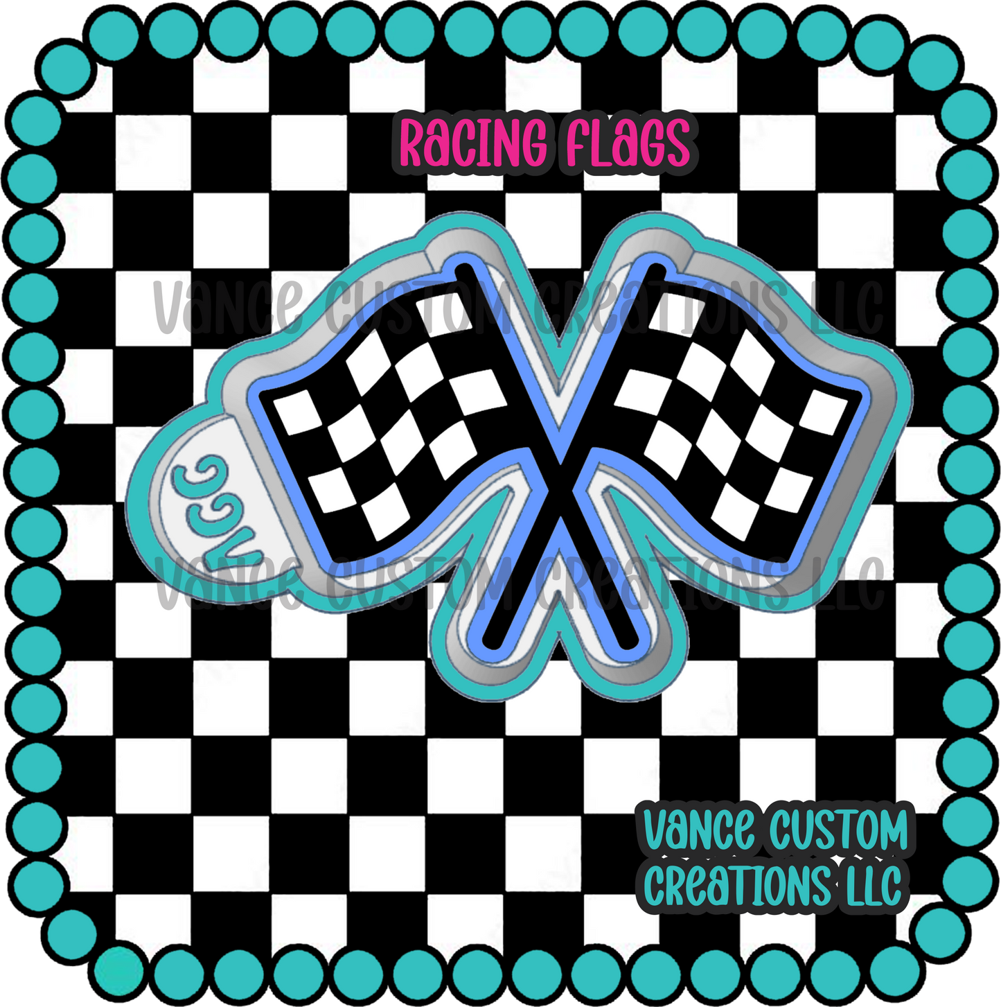 Racing Flags Freshie Mold