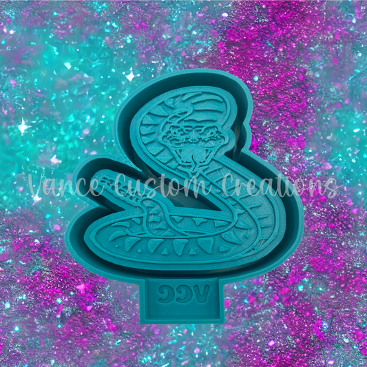 Rattlesnake Freshie Mold