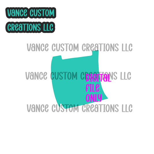 Rearview Mirror Cardstock SVG
